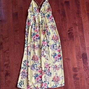 Floral Maxi Dress with Spaghetti Straps